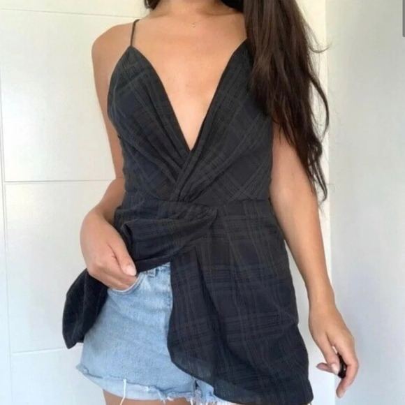 Wilfred Pursuit Camisole Twist-Front V-Neck Spaghetti Strap Top Sz XX-Sm… - Picture 1 of 10